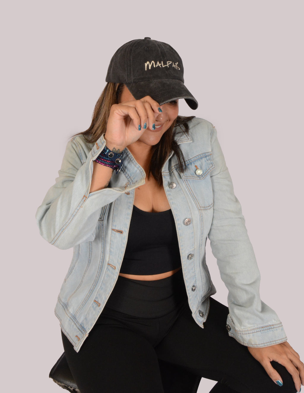 Gorra - Malpaís Dad Hat Negra.