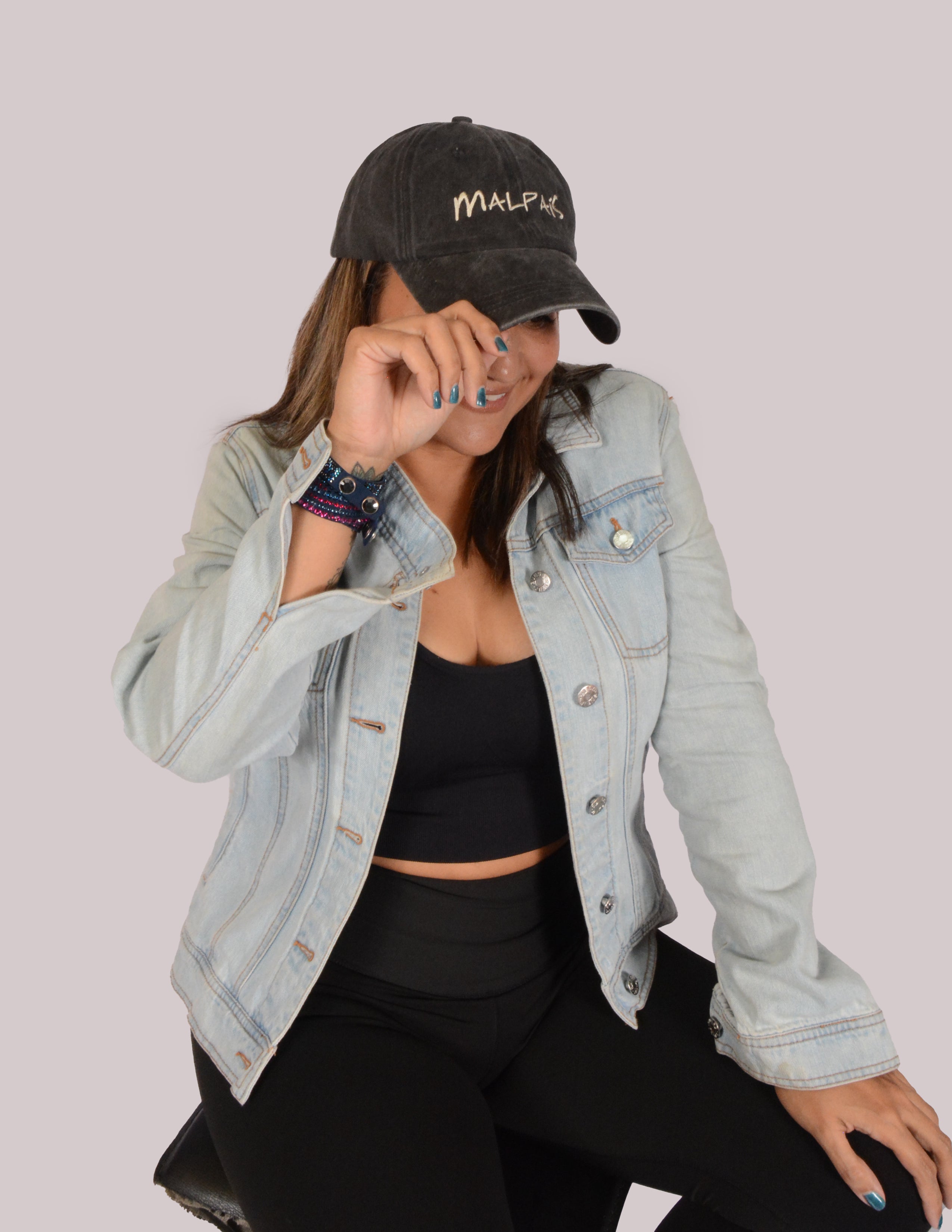 Gorra - Malpaís Dad Hat Negra.
